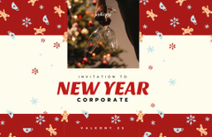 Cheerful New Year Corporate Party