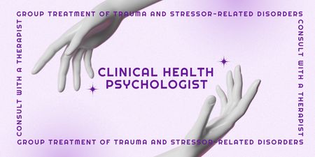 Psychological Help Program Ad Twitter Šablona návrhu