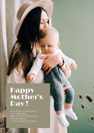 Happy Mother's day greeting Poster Design Template