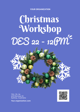 Christmas Workshop Announcement Invitation Πρότυπο σχεδίασης