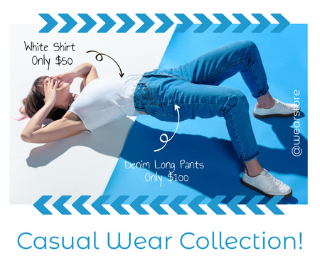 Casual Wear Collection Sale Offer Facebook Design Template