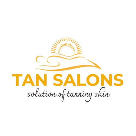 Solarium Services for Tanned Skin Animated Logo Design Template