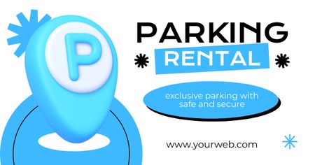 Advertisement for Renting Parking Spaces Facebook AD Design Template