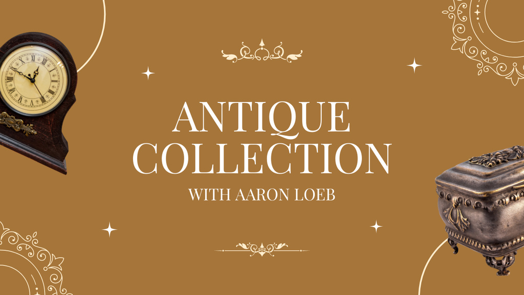 Ontwerpsjabloon van Youtube Thumbnail van Review of  Antique Collection