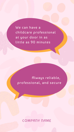 Platilla de diseño Childcare Professionals For You Instagram Video Story