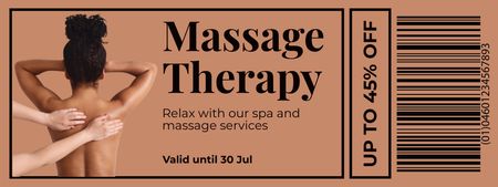 Spa and Massage Services Promotion Coupon Design Template