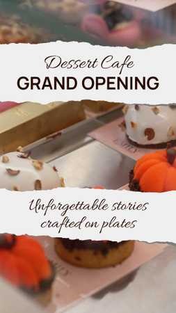 Platilla de diseño Desserts Cafe Grand Opening Event Announcement TikTok Video