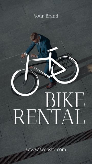 Bikes Rental for City Trip Instagram Story Šablona návrhu