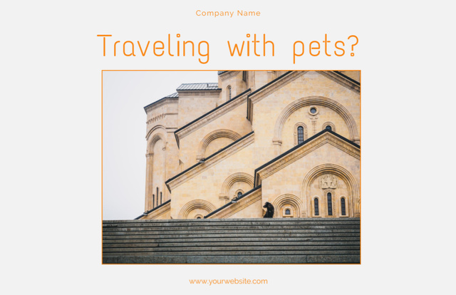 Travel with Pets Tips Flyer 5.5x8.5in Horizontal Modelo de Design