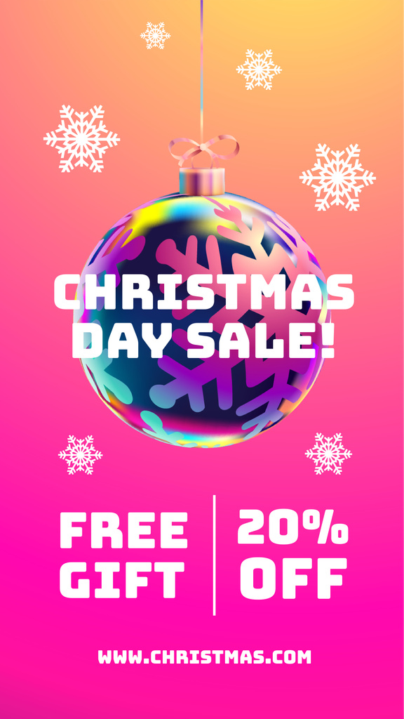 Christmas Day Sale Instagram Story Design Template
