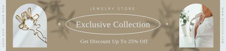Ontwerpsjabloon van Ebay Store Billboard van Offer of Exclusive Jewelry Collection
