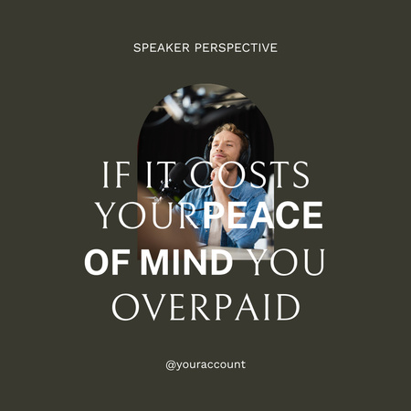 Peace Of Mind Podcast Instagram Design Template