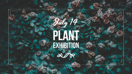 Plantilla de diseño de Event Announcement with Rose Bush FB event cover 