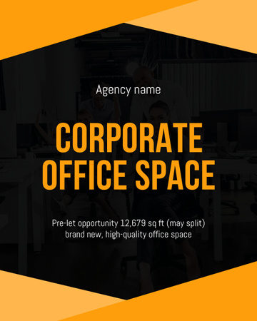 Template di design Offer of Corporate Office Space for Business Instagram Post Vertical