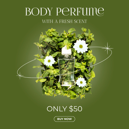 Body Perfume Sale Offer Instagram Design Template