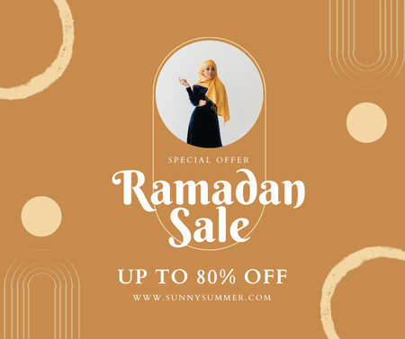  Modern Clothing Sale for Ramadan Facebook Šablona návrhu