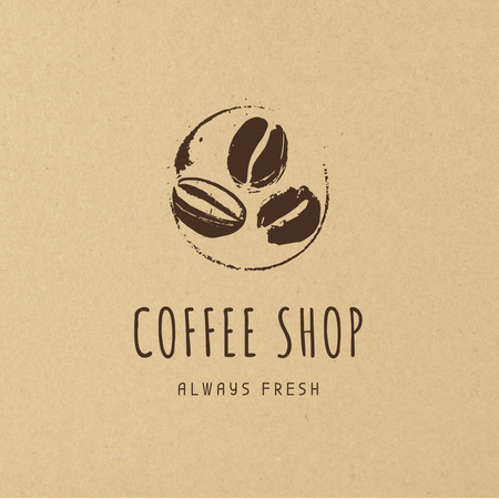 Coffee At Our Cafe Logo Design Template
