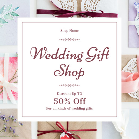 Platilla de diseño Wedding Gift Shop Offer Instagram