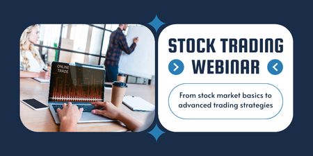 Platilla de diseño Webinar on Basic Stock Trading Strategies Twitter