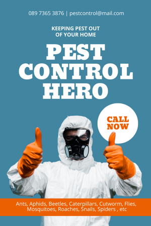 Designvorlage Pest Control Services Offer für Flyer 4x6in