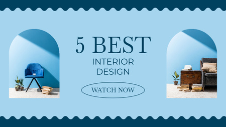Melhor Anúncio de Design de Interiores Youtube Thumbnail Modelo de Design
