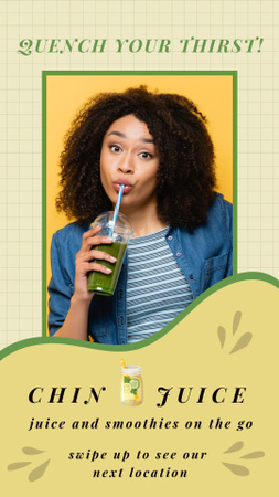 Fresh Juice Ad Instagram Story Design Template