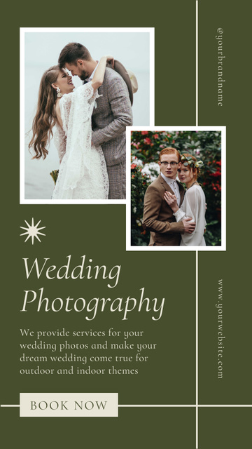 Designvorlage Wedding Photography Ad für Instagram Story