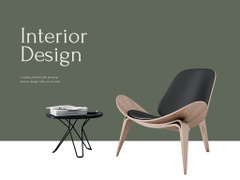 Interior Design Offer with Stylish Modern Chair