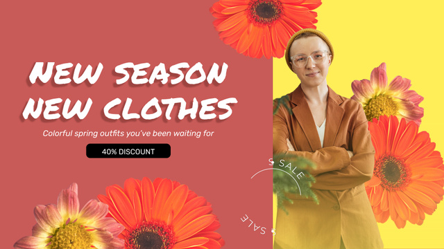 Blooming Flowers And New Fashion Collection Full HD video Design Template