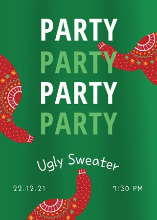 Plantilla de diseño de Christmas Party Announcement Invitation 