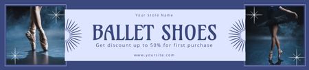 Promoção de promoção de sapatilhas de balé Ebay Store Billboard Modelo de Design