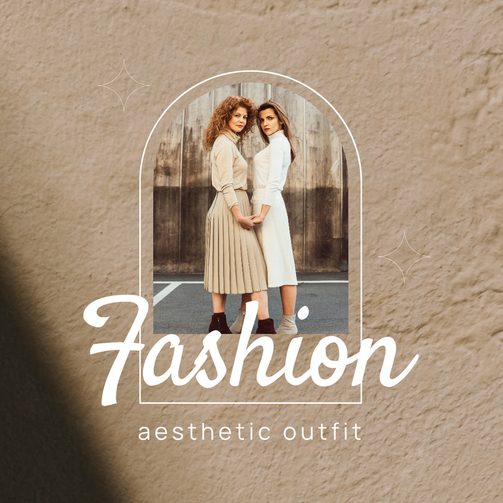 Fashion Aesthetic Outfit Instagram – шаблон для дизайна