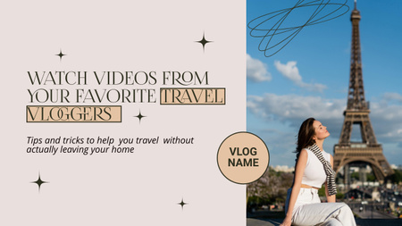 Watch Travel Vlog Youtube Thumbnail Design Template