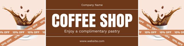 Ontwerpsjabloon van Twitter van Coffee Shop Offer Discounted Combo Of Drink And Pastry