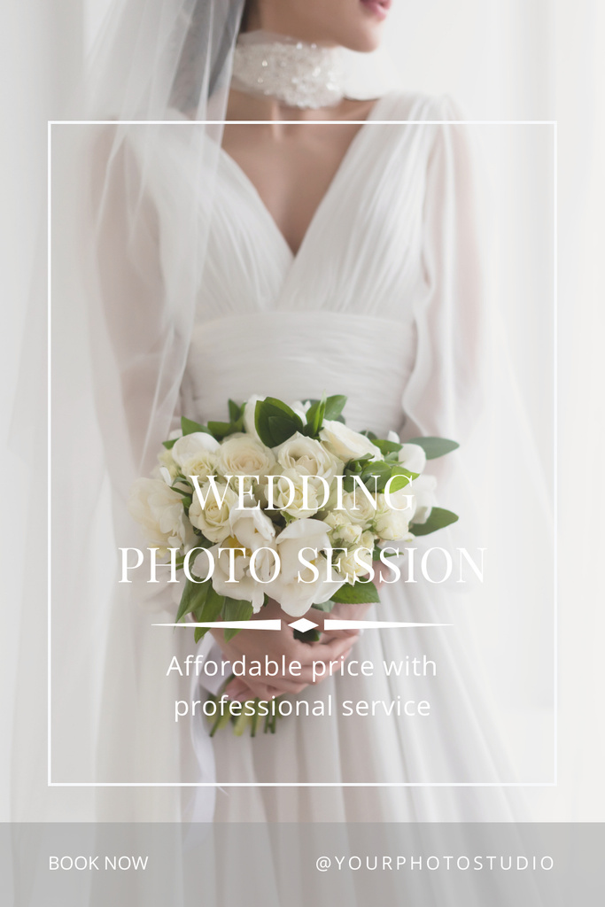 Designvorlage Wedding Photo Session Offer für Pinterest