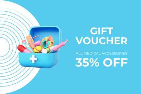 Offer Discounts on All Medical Accessories Gift Certificate tervezősablon