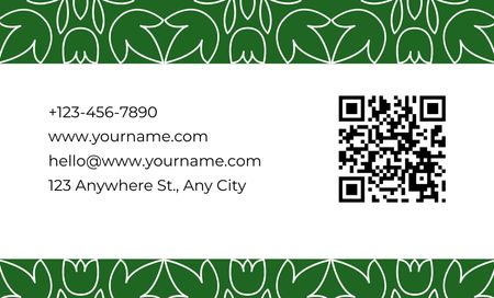 Template di design Thanks for Choosing Florist's Services Business Card 91x55mm