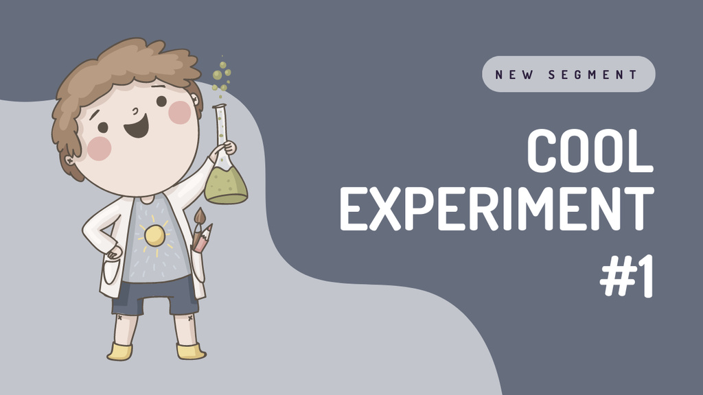 Cool Science Experiment Youtube Thumbnail Design Template