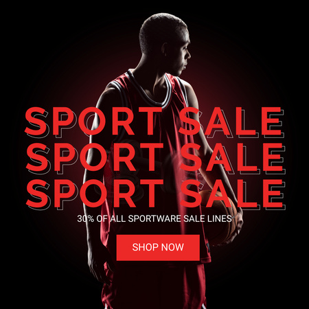 Platilla de diseño Men's Sportswear Sale Instagram