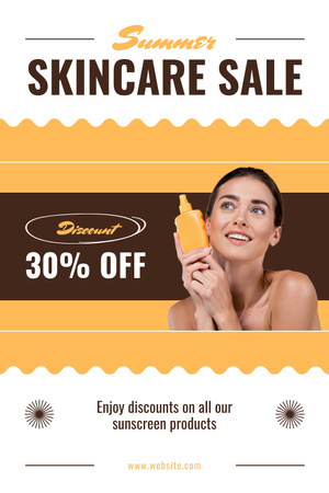 Platilla de diseño Best Skincare Products for Summer Pinterest