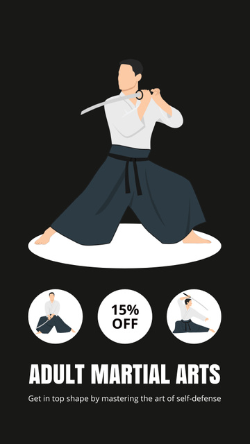Modèle de visuel Exclusive Deals On Martial Arts Trainings - Instagram Video Story