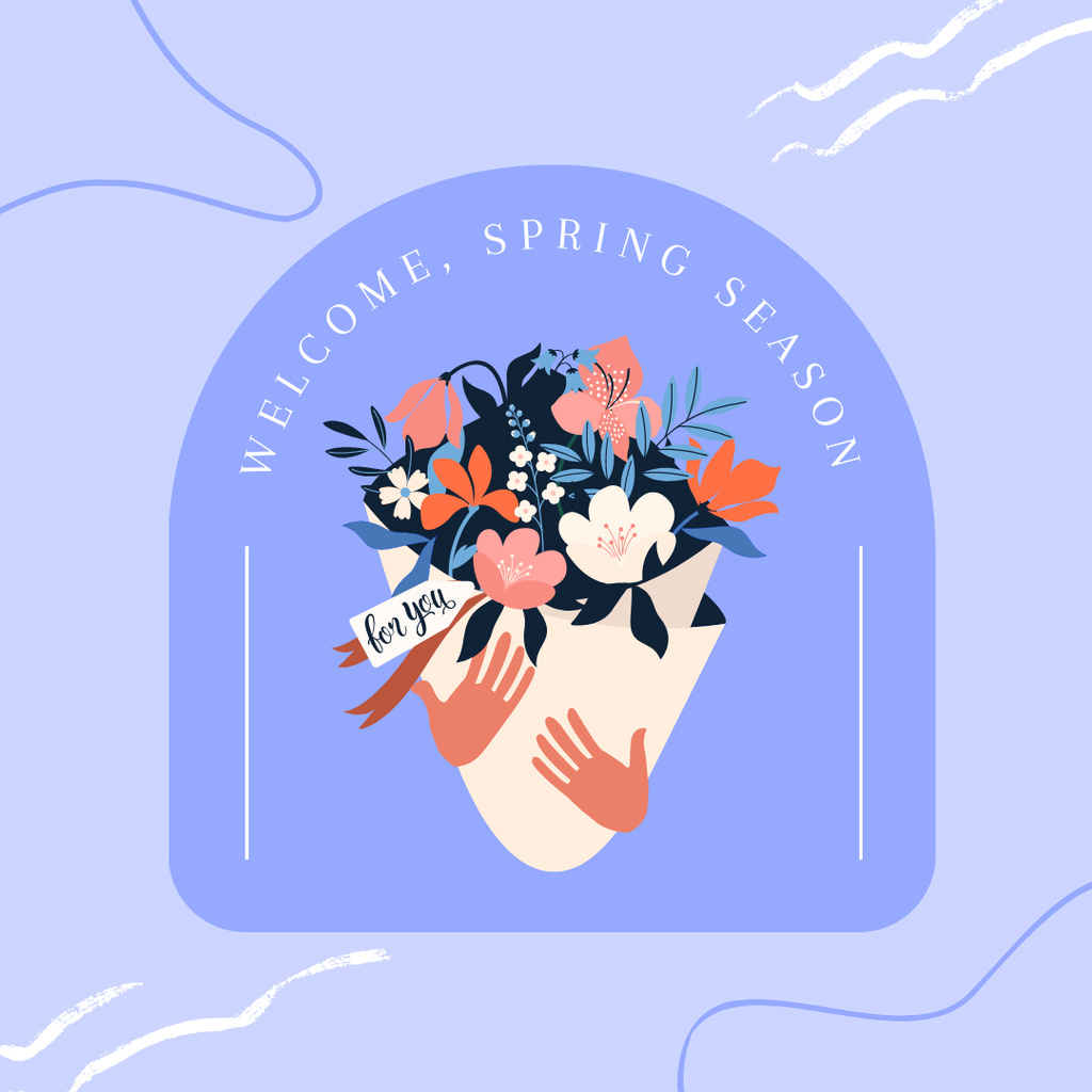 Welcome Spring Season Instagram tervezősablon