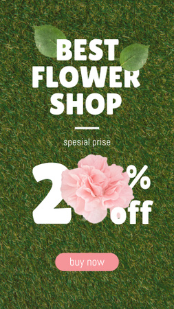 Best Flower Shop Promotion Instagram Story Design Template