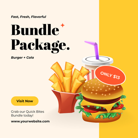 Offer of Bundle Package Order Instagram AD Design Template
