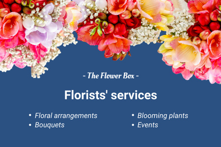 Platilla de diseño Florist Services Offer Label