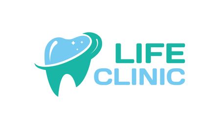 Szablon projektu Innovative Dentist Services In Clinic Offer Business Card 91x55mm