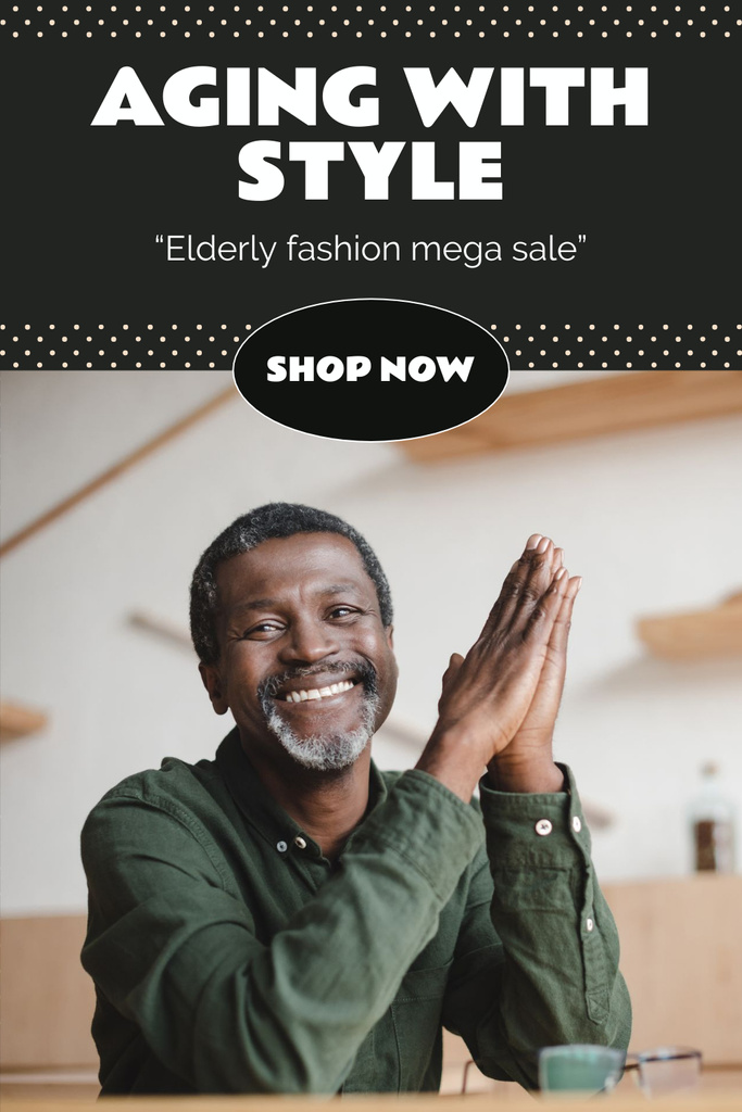 Szablon projektu Fashionable Clothes For Seniors Sale Offer Pinterest