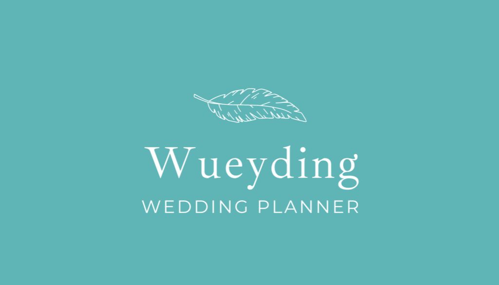 Ontwerpsjabloon van Business Card US van Wedding Planner Services Offer
