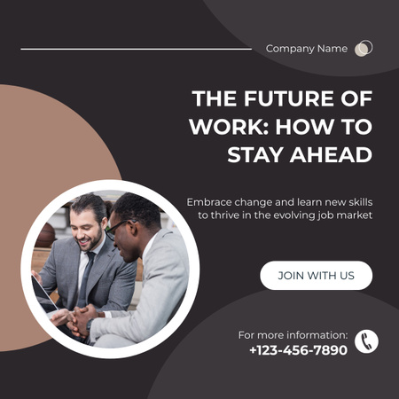 Professional Growth Course LinkedIn post Design Template