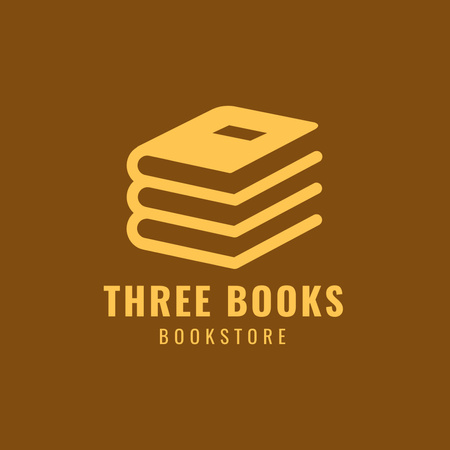 Books Shop Announcement Logo tervezősablon